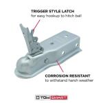 TowSmart Class 2, 2 in. Ball Coupler with 2-1/2 in. to 3 in. Adjustable Collars (773)