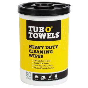 Tub O' Towels Heavy-Duty Cleaning Wipes, Citrus Scent (90-Count)(TW90)