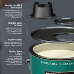 BEHR PREMIUM PLUS 1 Gal. Ultra Pure White Semi-Gloss Enamel Interior Paint & Primer with Low Odor (305001)