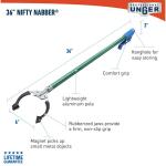 Unger Nifty Nabber 36 in. Trash Picker Grabber (92134)