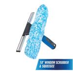 Unger 2-in-1 Window Cleaner Squeegee & Scrubber, 10 in. Combi (981620)