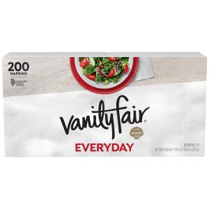 Vanity Fair Everyday Paper Disposable Napkins 200 Count 1 Bag