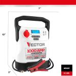 VECTOR1000 Amp Jump Starter, Compressor, USB Power (VECJ1C)