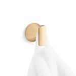 KOHLER Cursiva J-Hook Robe Hook in Vibrant Brushed Modern Brass