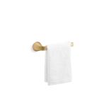 KOHLER Cursiva Towel Ring in Vibrant Brushed Moderne Brass