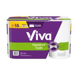 VIVA! Signature Cloth Paper Towels (6-Pack, 141 Sheets Per Roll) (54879)