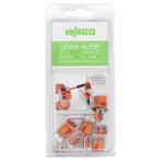 WAGO221-412/996-010 2-Wire Lever Nuts Conductor Compact Splicing Connectors, 12-24 AWG (10-Pack)(60343606)