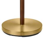 Hampton Bay 58 in. Truman Floor Lamp in Walnut and Brass