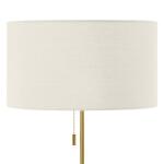 Hampton Bay 58 in. Truman Floor Lamp in Walnut and Brass