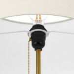 Hampton Bay 58 in. Truman Floor Lamp in Walnut and Brass