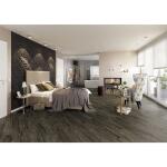 TrafficMasterWalnut Ember Grey 4 MIL x 6 in. W x 36 in. L Peel and Stick Water Resistant Luxury Vinyl Plank Flooring (36 sqft/case) (HP3197A)