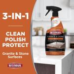 Weiman 24 oz. 3-in-1 Granite and Stone Clean, Shine, and Protect Countertop Polish (114)