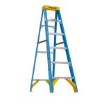 Werner 6 ft. Fiberglass Step Ladder (10 ft. Reach Height) with 250 lb. Load Capacity Type I Duty Rating (FS106)