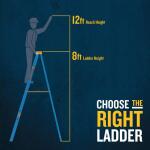 Werner 8 ft. Fiberglass Step Ladder (12 ft. Reach Height) with 250 lb. Load Capacity Type I Duty Rating (FS108)