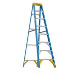 Werner 8 ft. Fiberglass Step Ladder (12 ft. Reach Height) with 250 lb. Load Capacity Type I Duty Rating (FS108)