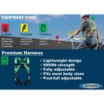 WernerPremium Adjustable Fall Protection Safety Harness (D-Ring) (H511202W)