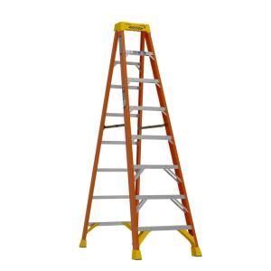 Werner 8 ft. Fiberglass Step Ladder (12 ft. Reach Height) with 300 lb. Load Capacity Type IA Duty Rating (NXT1A08)