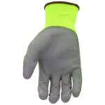 West Chester Protective GearTouch Screen Hi-Vis Yellow PU Palm Coated Nylon Gloves 3-Pack (HVY37165-L3P)