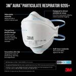 3M 9205 N95 Aura Particulate Disposable Respirator Foldable 20Pack (9205P-20-DC)