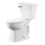 American Standard Rumson 2-Piece Elongated Toilet with Single Flush (1.28 GPF) in White, includes seat.