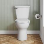 American Standard Cadet 12" Round Chair-Height Toilet, 1.28 GPF, White