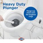 Clorox Plunger and Toilet Brush Combo with Holder, 1-Pack (623292)