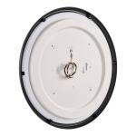 Commercial Electric12 in. Light Matte Black and White Adjustable CCT Integrated LED Ceiling Flush Mount Fixture with Interchangeable Trim (CA8aA018ER125WB)