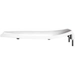 BEMISNever Loosens White Elongated Commercial Plastic Open Front Toilet Seat