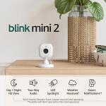 Blink Mini 2 Wired Indoor/Outdoor Smart Security Camera - White, 1 Pack