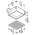 Broan-NuTone 50 CFM Ceiling/Wall Mount Bathroom Exhaust Fan