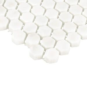 DaltilePremier Accents White Carrara 12 in. x 12 in. Marble Hexagon Mosaic Tile (1 sq. ft. / piece) (PA931/2HXCCMS1L)