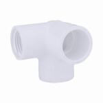 Charlotte Pipe1 in. x 1 in. 90 Degree Socket x Hub PVC Elbow with Side Outlet (PVC 02510 1000)