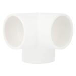 Charlotte Pipe1 in. x 1 in. 90 Degree Socket x Hub PVC Elbow with Side Outlet (PVC 02510 1000)