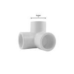 Charlotte Pipe1 in. x 1 in. 90 Degree Socket x Hub PVC Elbow with Side Outlet (PVC 02510 1000)