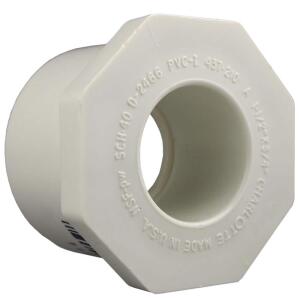 Charlotte Pipe2 in. x 1 in. PVC Schedule 40 Spigot x S Reducer Bushing (PVC021071300HD)