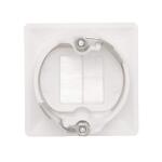 Commercial Electric1-Gang Hole Saw Brush Plastic Wall Plate, White (5036-WH)