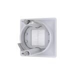 Commercial Electric1-Gang Hole Saw Brush Plastic Wall Plate, White (5036-WH)