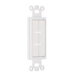 Commercial Electric1-Gang White Flexible Cable Pass-Through Plastic Wall Plate Insert (DPPSIW-1F-1)