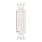 Commercial Electric1-Gang White Flexible Cable Pass-Through Plastic Wall Plate Insert (DPPSIW-1F-1)