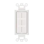 Commercial Electric1-Gang White Flexible Cable Pass-Through Plastic Wall Plate Insert (DPPSIW-1F-1)