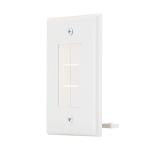 Commercial Electric1-Gang White Flexible Cable Pass-Through Plastic Wall Plate (DPPSSW-1F-1)