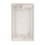 Commercial Electric1-Gang White Flexible Cable Pass-Through Plastic Wall Plate (DPPSSW-1F-1)