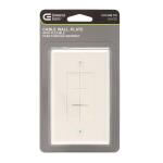 Commercial Electric1-Gang White Flexible Cable Pass-Through Plastic Wall Plate (DPPSSW-1F-1)