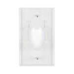 Commercial Electric1-Gang White Cable Pass-Through Plastic Wall Plate with Recessed In-Wall Opening (DPPSSW-1BN-1)