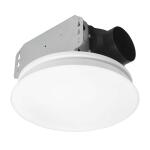 Commercial Electric 80 CFM 1.1 Sones Adjustable CCT LED and Night Light Ceiling/Wall Bathroom Exhaust Fan