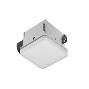 Commercial Electric 80 /110 CFM 1, 500 Lumens LED Light Humidity Sensor Ceiling Mount Room Side Installation Square Bathroom Exhaust Fan with Night Light