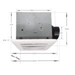 Commercial Electric 110 CFM 1.5 Sone Bathroom Exhaust Fan with Humidity Sensing