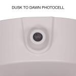 Commercial ElectricDusk to Dawn Sensor White Exterior Outdoor Twin Head LED Flood Light Security 1200 to 2400 Lumens 4000K Wet Rated (51405192)