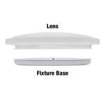 Commercial Electric 12 in. Low Profile LED Flush Mount Light Fixture - 1100 Lumens, Dimmable, 3000K/4000K/5000K for Hallway, Stairwell, and Closet (564481111)