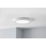 Commercial Electric 13 in. White LED Flush Mount – Selectable (JJU3011L-2/WHT)